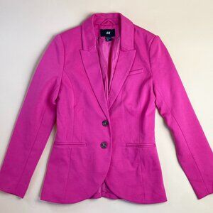H&M Fitted Blazer Pink - Size 6